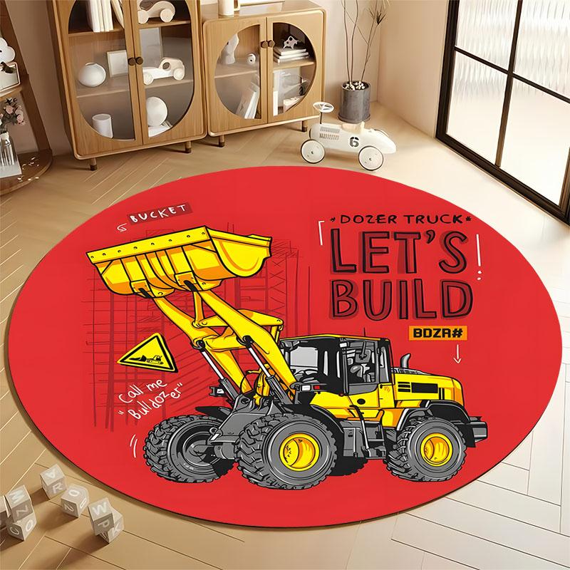 Vibrant Construction-Themed Carpet for Kids Playroom round carpet for home sofa bedroom, gift Diameter 60cm
Vibrant Construction-Themed Carpet for Kids Playroom round carpet for home sofa bedroom, gift Diameter 60cm