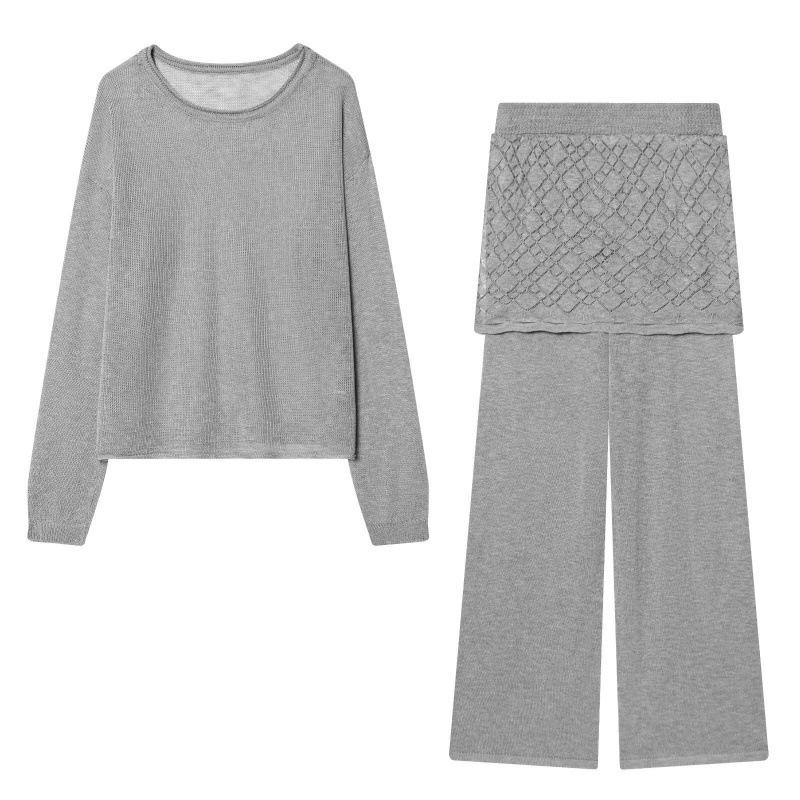 2026 Spring Fashion: European & American Style Round Neck Top with Ice Linen Skirt & Pants Set Small
2026 Spring Fashion: European & American Style Round Neck Top with Ice Linen Skirt & Pants Set Small