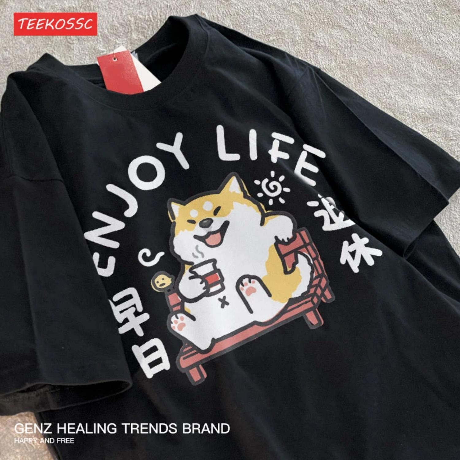 Retire Soon Short Sleeved Chai Dog Cartoon Printed T-shirt Women Casual Japanese Loose Summer Breathable Tee Fun Cotton T-Shirts XXXXXL чорний
Retire Soon Short Sleeved Chai Dog Cartoon Printed T-shirt Women Casual Japanese Loose Summer Breathable Tee Fun Cotton T-Shirts XXXXXL чорний