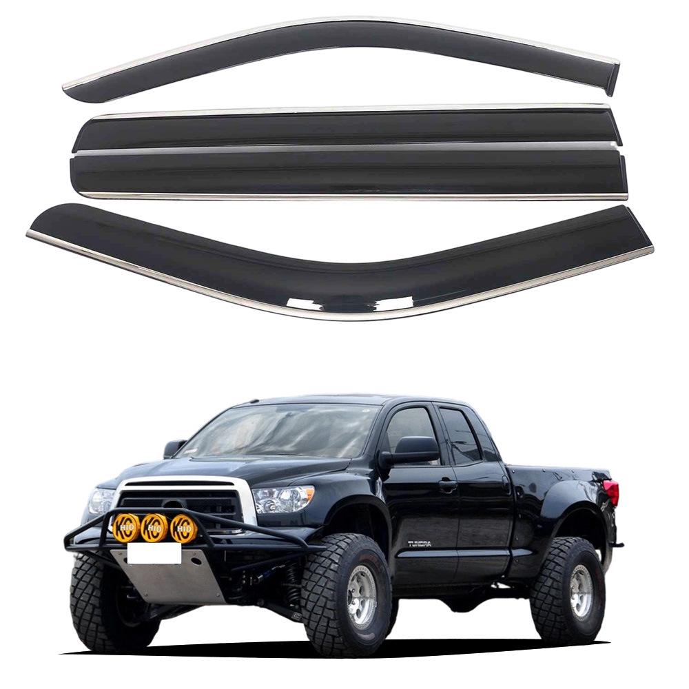 Toyota Tundra 2022 Rain Shield Deflector with Bright Strip
Toyota Tundra 2022 Rain Shield Deflector with Bright Strip
