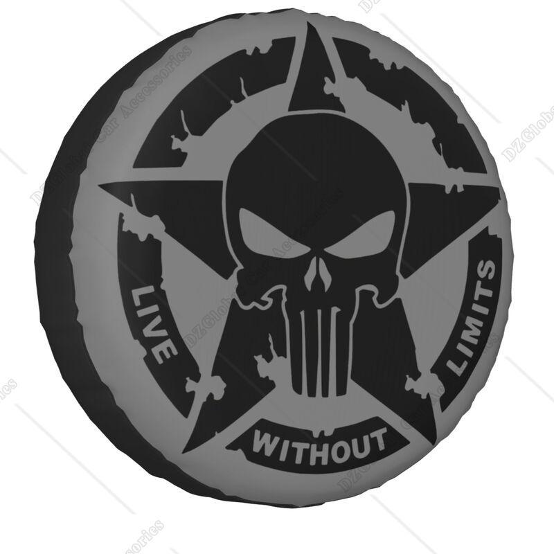 Military Tactical Skull Star Spare Tire Cover Dust-Proof Wheel Tire Cover Protector for Jeep SUV RV Trailer Car 14 15 16 17 Inch 14 inch
Military Tactical Skull Star Spare Tire Cover Dust-Proof Wheel Tire Cover Protector for Jeep SUV RV Trailer Car 14 15 16 17 Inch 14 inch
