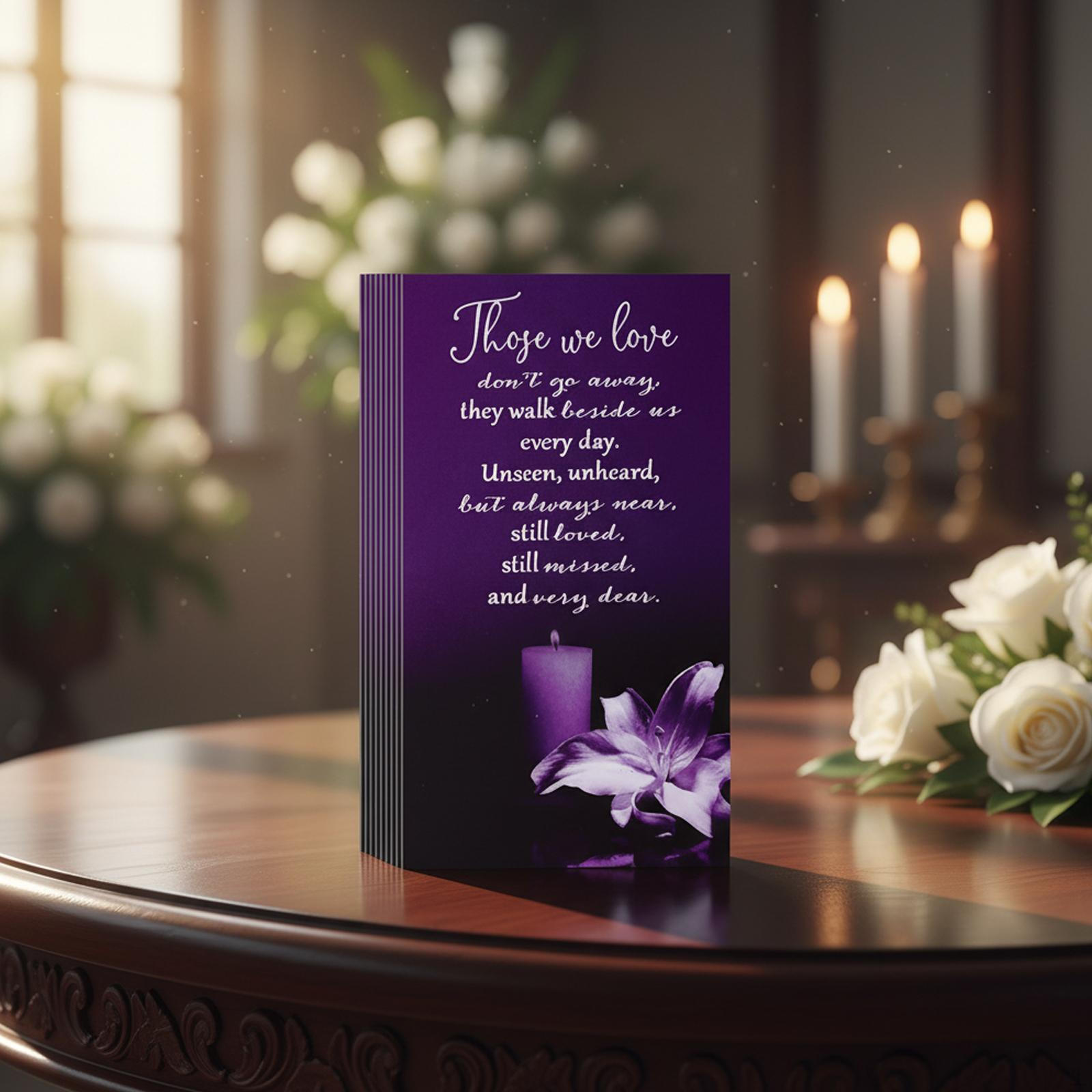 50 Condolence Cards for Bereavement, Memorial Light Funeral Prayer Cards, Gift Funerals And violet
50 Condolence Cards for Bereavement, Memorial Light Funeral Prayer Cards, Gift Funerals And violet