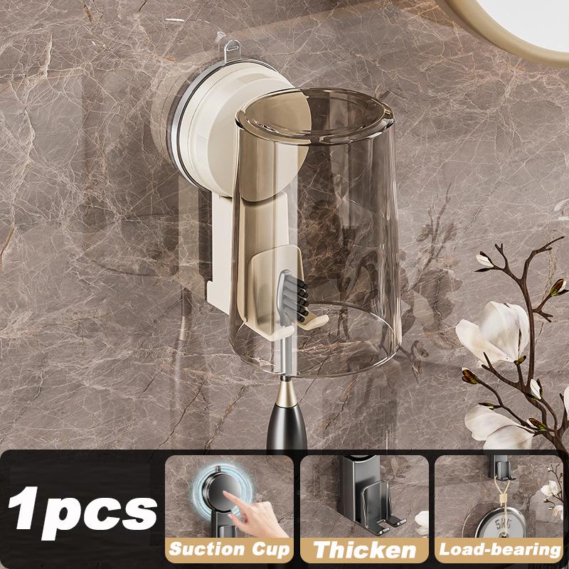 Suction Cup Toothbrush Rack Mouthwash Cup Holder Punch-Free Kitchen Bathroom Toothbrush Mouthwash Storage Shelf Rack Accessories білий
Suction Cup Toothbrush Rack Mouthwash Cup Holder Punch-Free Kitchen Bathroom Toothbrush Mouthwash Storage Shelf Rack Accessories білий