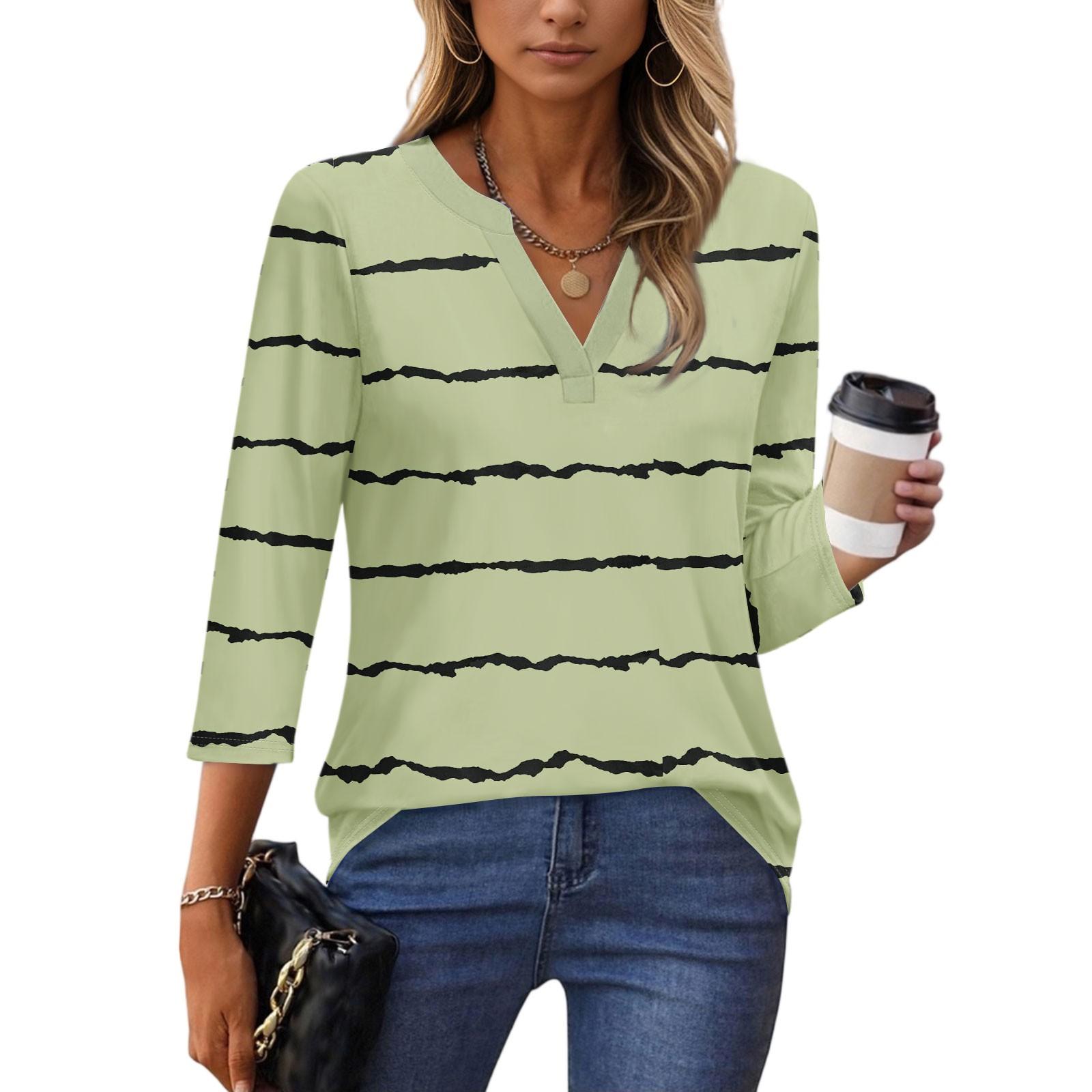 Рубашки с рукавом 3/4 для женщин, футболки, блузки, повседневные базовые топы больших размеров, пуловер, женские туники-блузки XL
Рубашки с рукавом 3/4 для женщин, футболки, блузки, повседневные базовые топы больших размеров, пуловер, женские туники-блузки XL