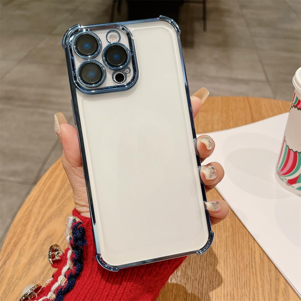 Luxury Electroplated Airbag Protection Clear Case For iPhone 17 16 15 14 13 12 11 Pro Max Soft Transparent Plating Back Cover iPhone 8 світло-синій колір
Luxury Electroplated Airbag Protection Clear Case For iPhone 17 16 15 14 13 12 11 Pro Max Soft Transparent Plating Back Cover iPhone 8 світло-синій колір