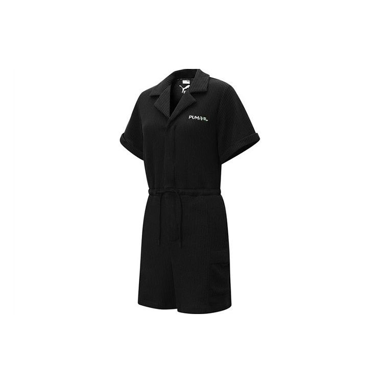 Puma Glamping Romper Solid Color Waist Cinched Logo Short Sleeve Jumpsuit Women jumpsuit Black 536890-01 M
Puma Glamping Romper Solid Color Waist Cinched Logo Short Sleeve Jumpsuit Women jumpsuit Black 536890-01 M