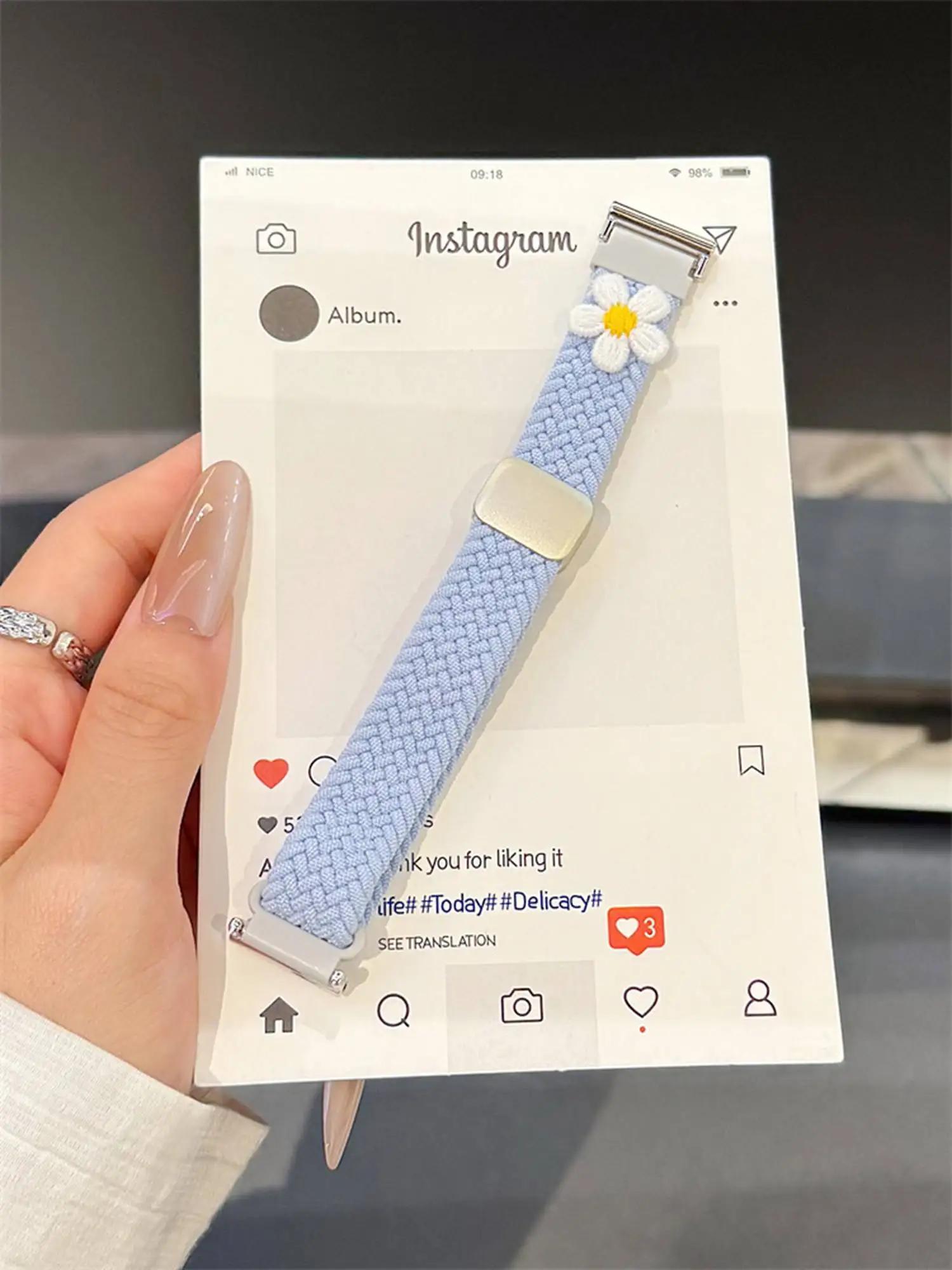 Nice Daisy Nylon For Samsung Galaxy Watch 7 FE 5 Pro 4 6 classic 44mm 40mm sport bracelet correa band watch 4 classic 46mm синій
Nice Daisy Nylon For Samsung Galaxy Watch 7 FE 5 Pro 4 6 classic 44mm 40mm sport bracelet correa band watch 4 classic 46mm синій