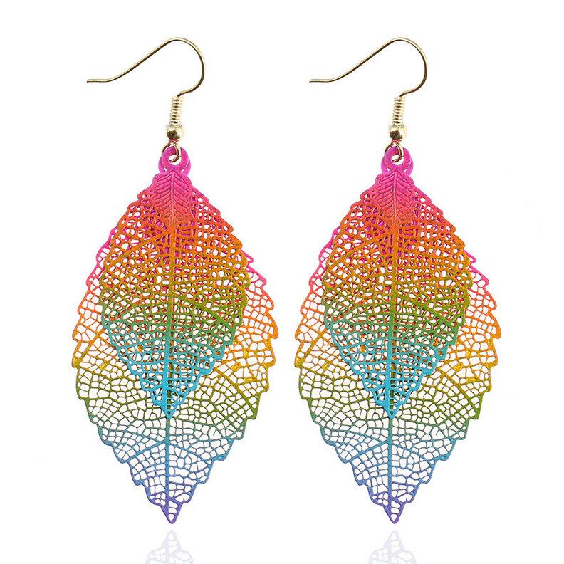 Colorful Leaf Drop Dangle Earrings for women Boho Long Vintage Hollow Earings Fashion Zircon Pendientes Moda Para Las Mujeres різнокольоровий
Colorful Leaf Drop Dangle Earrings for women Boho Long Vintage Hollow Earings Fashion Zircon Pendientes Moda Para Las Mujeres різнокольоровий