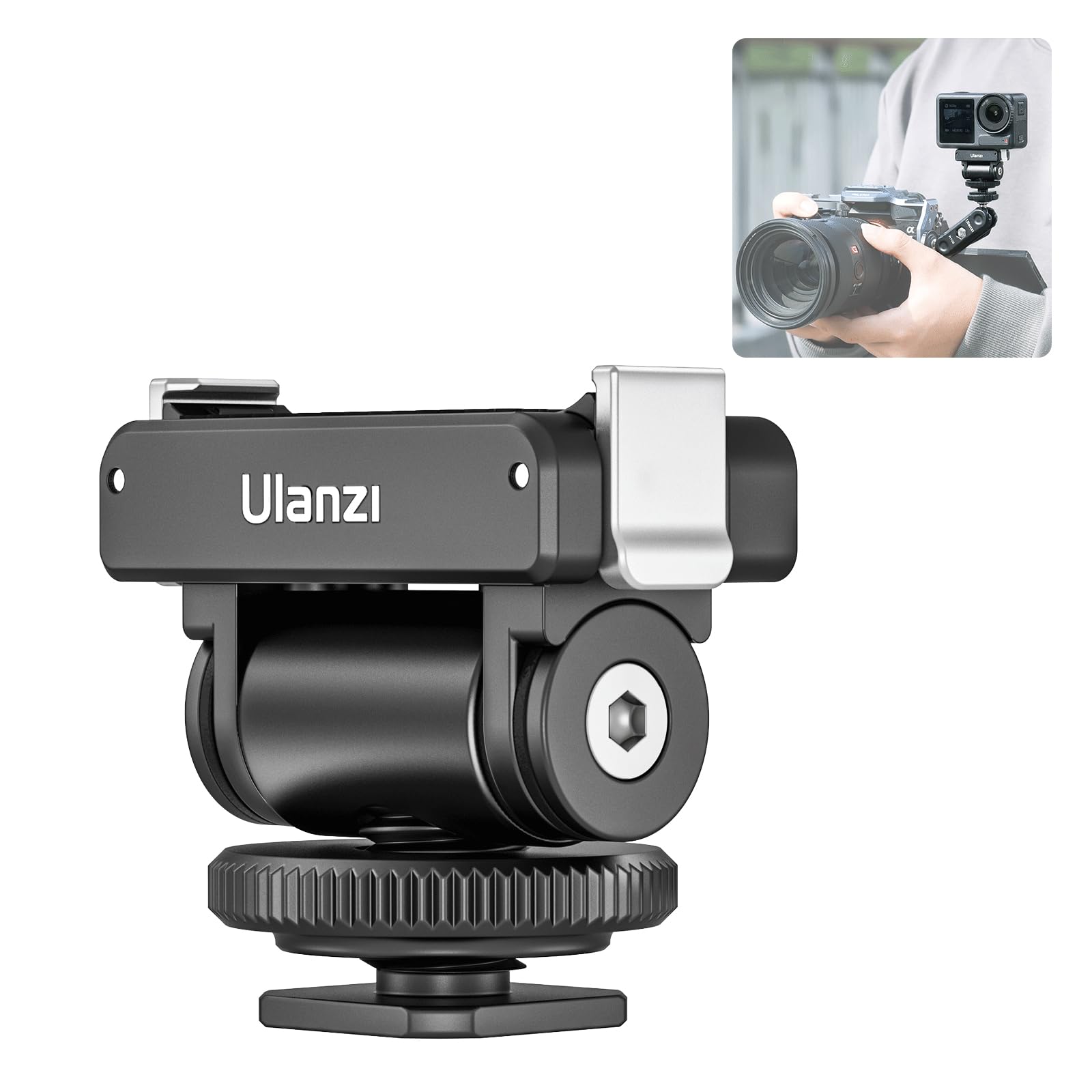 Головка Ulanzi для DJI Action Cold Shoe Head, вращающаяся на 160 градусов, магнитное крепление с резьбовым отверстием, быстросъемный адаптер, аксессуары для экшн-камер
Головка Ulanzi для DJI Action Cold Shoe Head, вращающаяся на 160 градусов, магнитное крепление с резьбовым отверстием, быстросъемный адаптер, аксессуары для экшн-камер