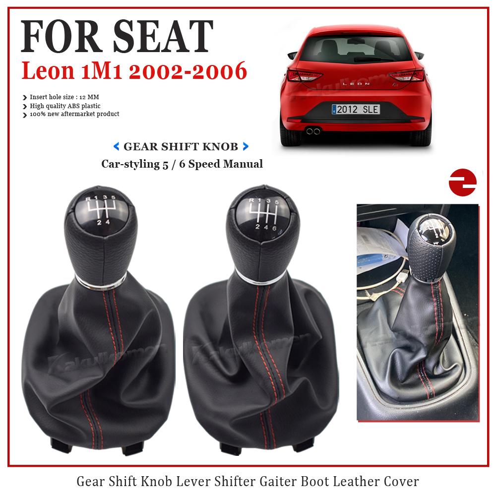 5/6 Speed Car Styling Gear Shift Knob Lever Shifter Gaiter Boot Cover Case Collar For Seat Leon 1M1 2002 2003 2004 2005 2006
5/6 Speed Car Styling Gear Shift Knob Lever Shifter Gaiter Boot Cover Case Collar For Seat Leon 1M1 2002 2003 2004 2005 2006