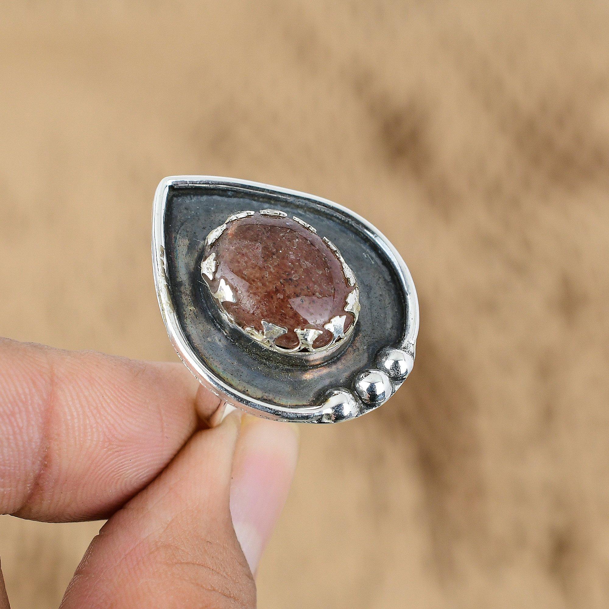 Natural Sunstone Gemstone 925 Sterling Silver Promise Adjustable Ring For Girls Yes
Natural Sunstone Gemstone 925 Sterling Silver Promise Adjustable Ring For Girls Yes