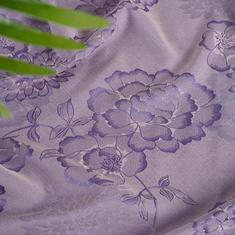 Summer Silky Violet Lotus Qingming River Map Imitation Acetate Satin Jacquard Fabric Chinese Style Cheongsam Dress Fabric 50x150cm
Summer Silky Violet Lotus Qingming River Map Imitation Acetate Satin Jacquard Fabric Chinese Style Cheongsam Dress Fabric 50x150cm