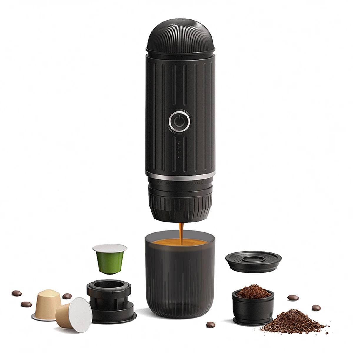 Portable 2-in-1 Espresso Machine 19 Bar Pressure Compatible with Capsules Or Ground Coffee Ideal for Kitchen Travel And Camping
Portable 2-in-1 Espresso Machine 19 Bar Pressure Compatible with Capsules Or Ground Coffee Ideal for Kitchen Travel And Camping