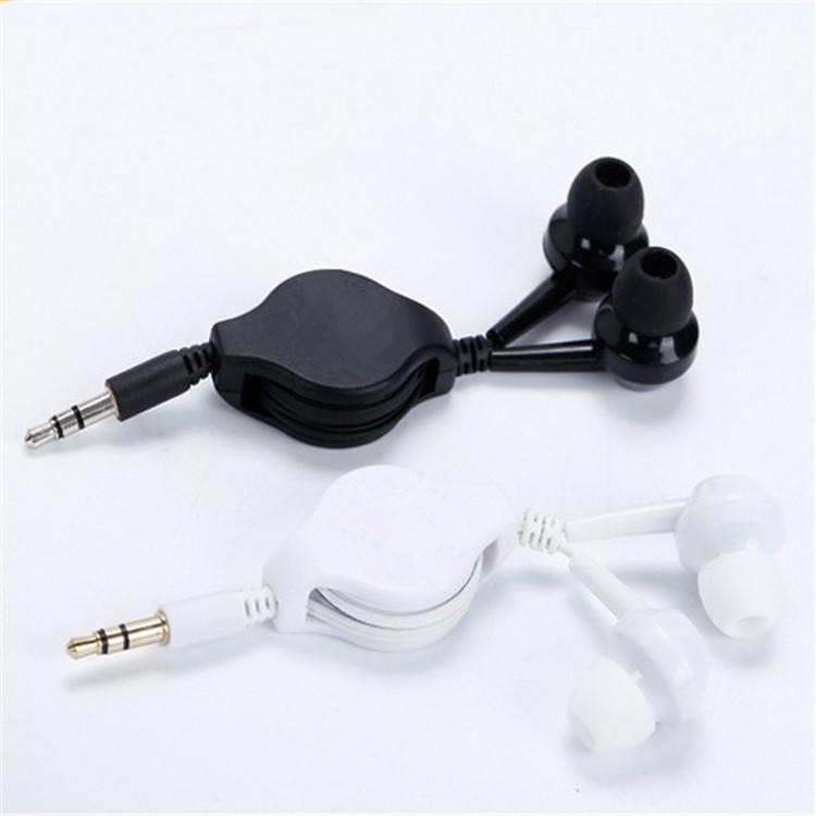 80cm Retractable In-Ear Headphones: Compatible with Phones, Computers, MP3s, Custom Logo Available, Black & White Stock Black retractable headphones
80cm Retractable In-Ear Headphones: Compatible with Phones, Computers, MP3s, Custom Logo Available, Black & White Stock Black retractable headphones