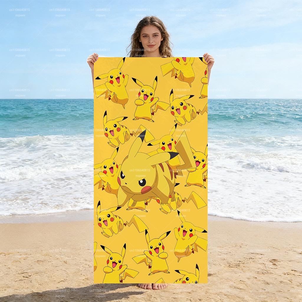 Pikachu Beach Towel, Pokemon Allover Print Quick Dry Microfiber Towel, Super Absorbent Sand Free Towel for Kids Adults Beach W40*H60(CM)
Pikachu Beach Towel, Pokemon Allover Print Quick Dry Microfiber Towel, Super Absorbent Sand Free Towel for Kids Adults Beach W40*H60(CM)