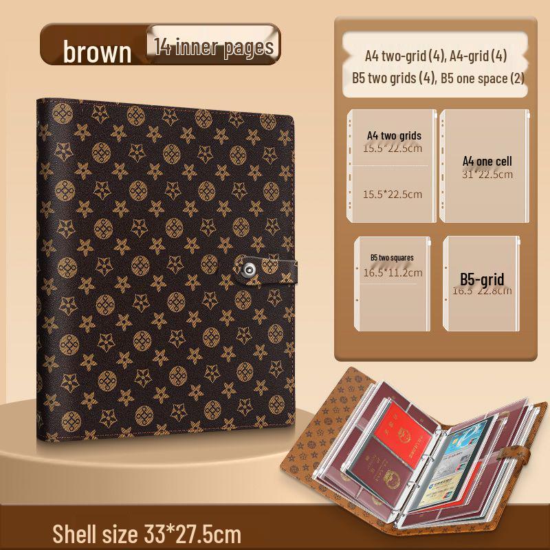 Large Capacity Portable Document Bag for Birth Certificates & Family Records Black
Large Capacity Portable Document Bag for Birth Certificates & Family Records Black