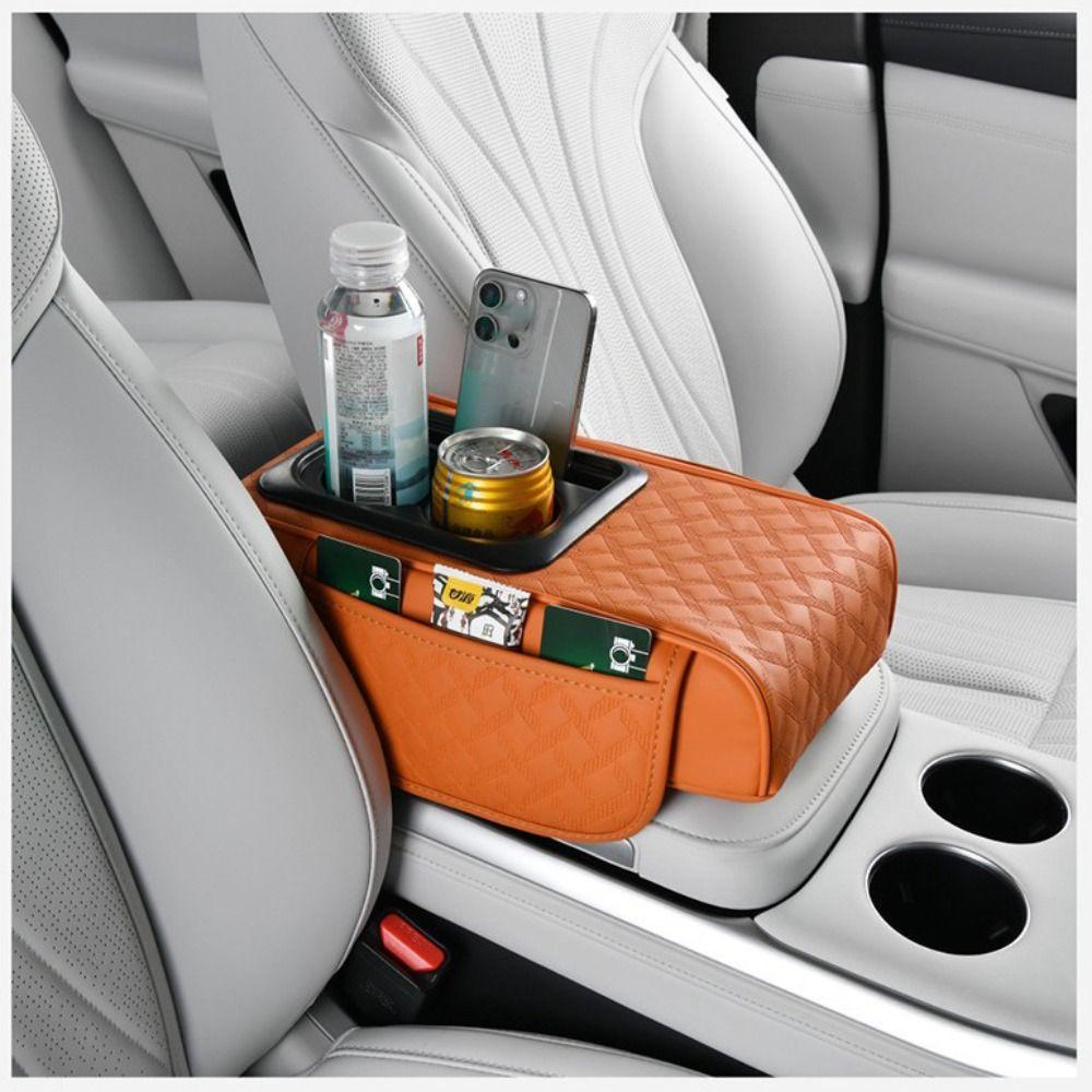 PU Leather Armrest Pad Portable Storage Box Convenient Center Console Armrest Cushion Universal помаранчевий
PU Leather Armrest Pad Portable Storage Box Convenient Center Console Armrest Cushion Universal помаранчевий