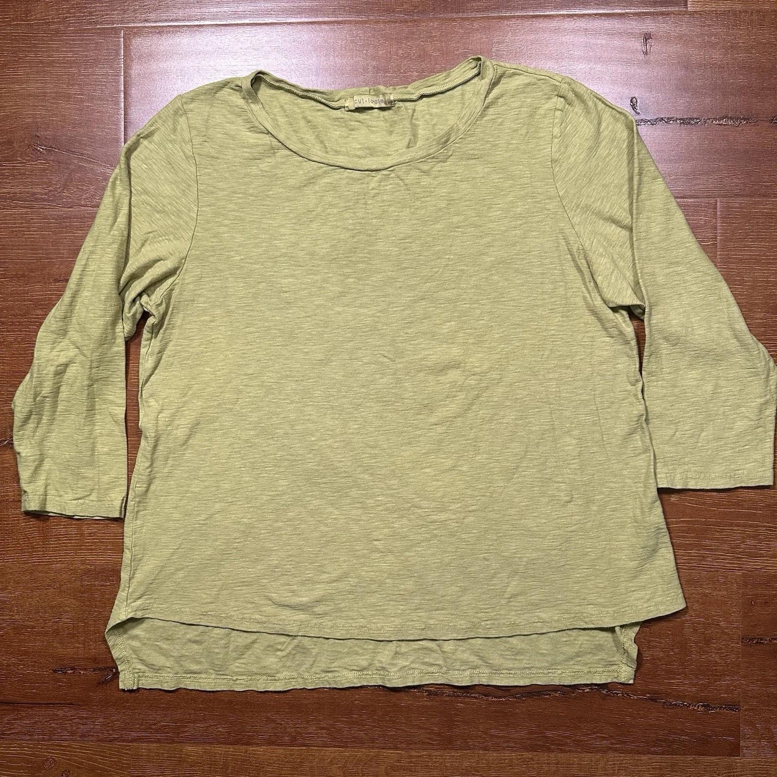 Cut Loose T Shirt Womens XL Avocado Green 3/4 Sleeve Top Cotton Linen USA Retro XL
Cut Loose T Shirt Womens XL Avocado Green 3/4 Sleeve Top Cotton Linen USA Retro XL