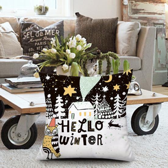 Fashion Cushion Cover Invisible Zipper Anti-Scratch Durable Cartoon Xmas Pillow Cover Festival Supplies
Fashion Cushion Cover Invisible Zipper Anti-Scratch Durable Cartoon Xmas Pillow Cover Festival Supplies
