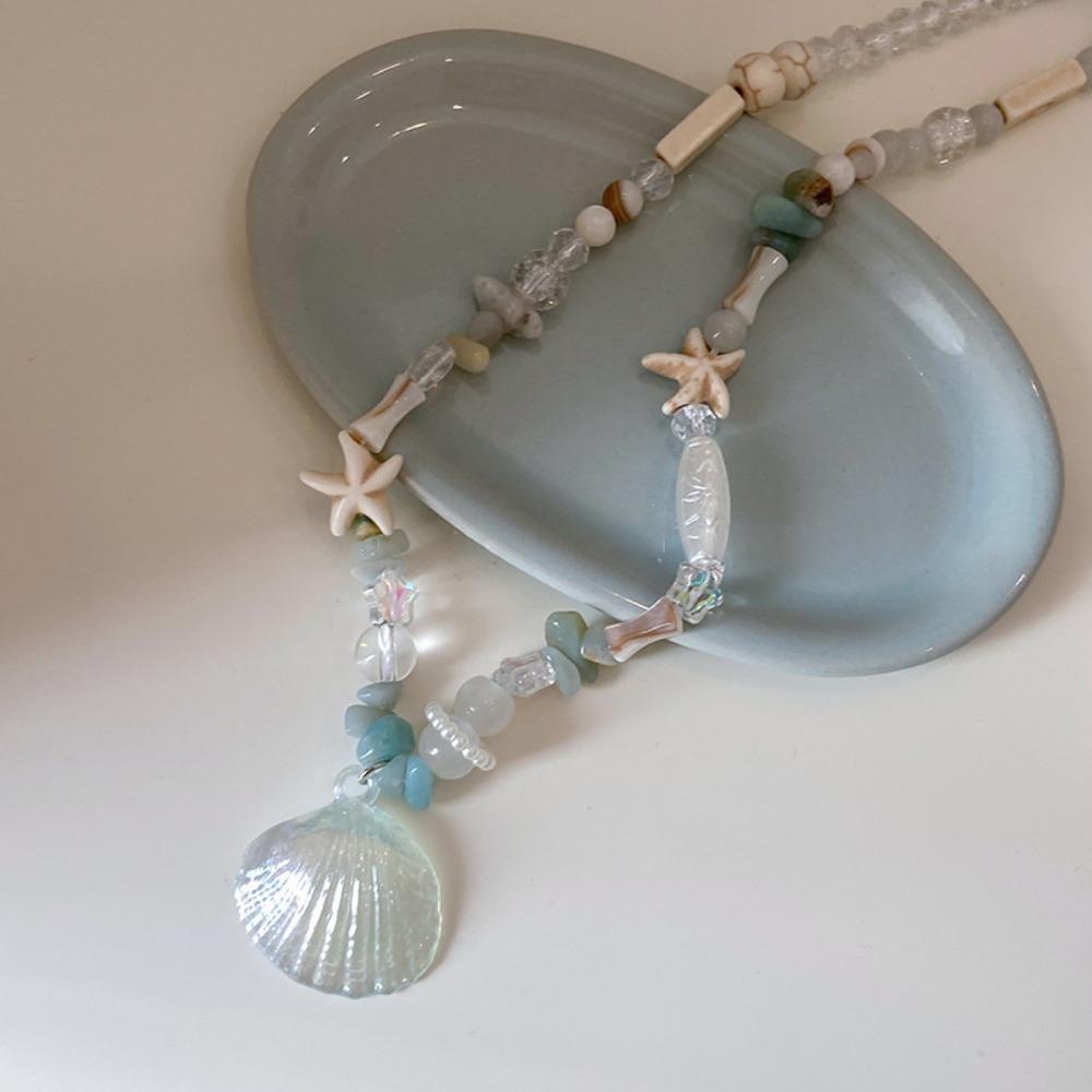Ocean Sea Series Bohemian Shell Beads Necklace Imitation Pearl Natural Conch Beach Necklace Girls StyleA
Ocean Sea Series Bohemian Shell Beads Necklace Imitation Pearl Natural Conch Beach Necklace Girls StyleA