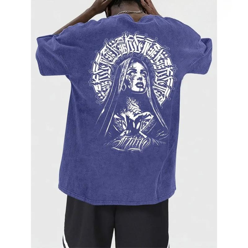 European sizes Men s Washed T-shirt - Street Style Printing, Loose Short Sleeves, Daily Wear for Outdoor Activities, Summer Clothing 5XL синій
European sizes Men s Washed T-shirt - Street Style Printing, Loose Short Sleeves, Daily Wear for Outdoor Activities, Summer Clothing 5XL синій