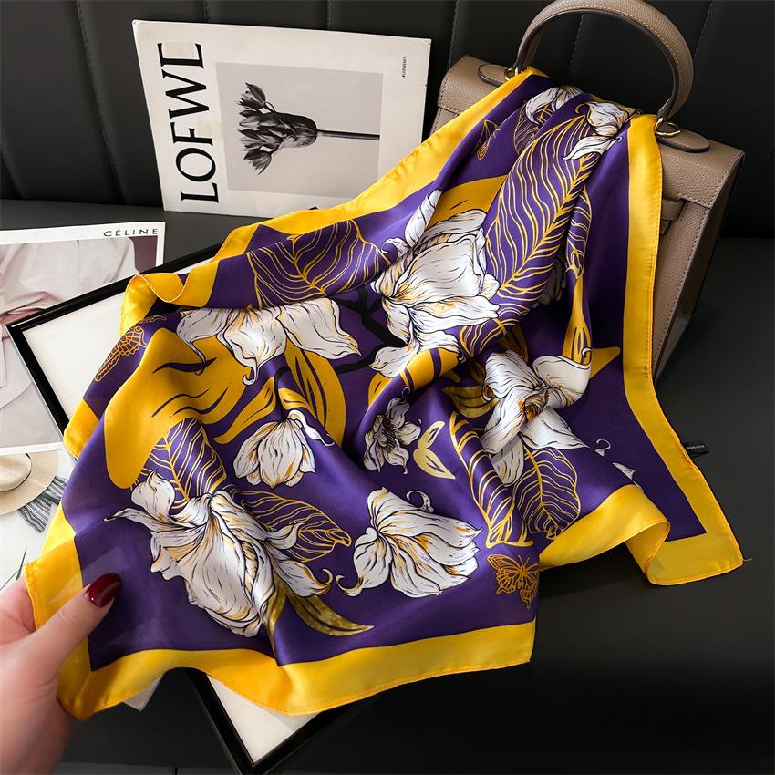 Luxury Imitated Silk Square Scarf Women Neck Hair Tie Band Beach Hijab Kerchief Head Headbands Bandana Foulard Ribbon 70cm 70x70cm
Luxury Imitated Silk Square Scarf Women Neck Hair Tie Band Beach Hijab Kerchief Head Headbands Bandana Foulard Ribbon 70cm 70x70cm