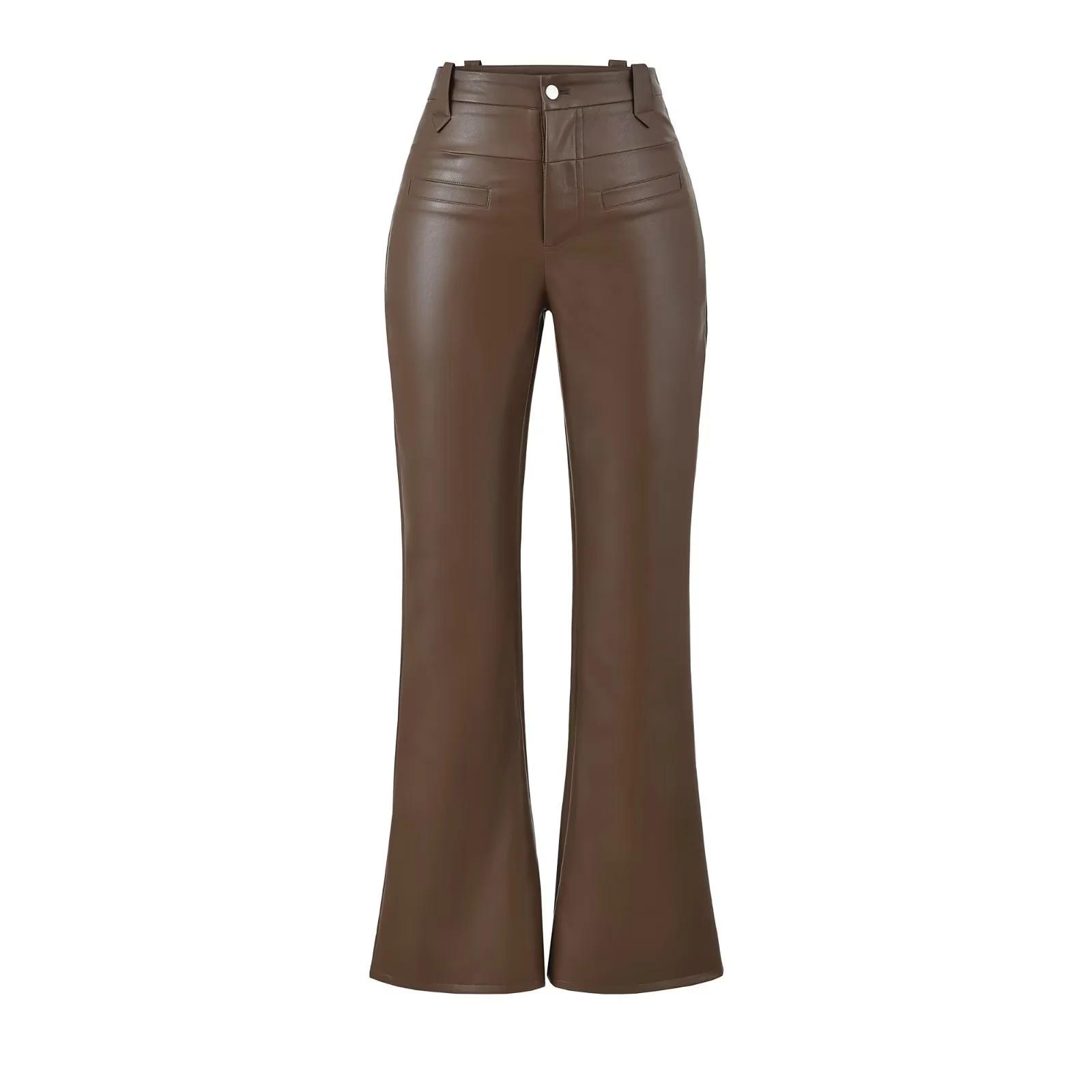 Sleek 2026 Leather Pants: High Street Style, Elastic Fit, Sexy & Stylish Micro Flare Design Medium кавовий
Sleek 2026 Leather Pants: High Street Style, Elastic Fit, Sexy & Stylish Micro Flare Design Medium кавовий