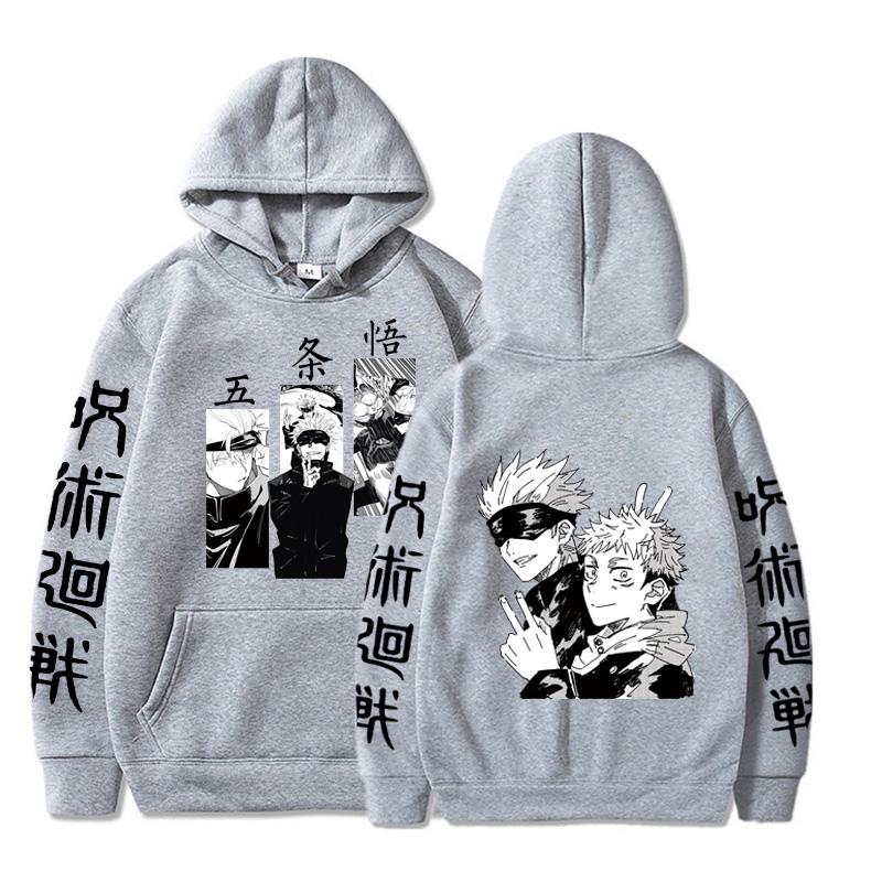Hot Anime Hoodie Jujutsu Kaisen Pullover Gojo Satoru Graphic Printed Hoodies Vintage Oversized Hooded Cotton Men Women Clothes 3XL
Hot Anime Hoodie Jujutsu Kaisen Pullover Gojo Satoru Graphic Printed Hoodies Vintage Oversized Hooded Cotton Men Women Clothes 3XL