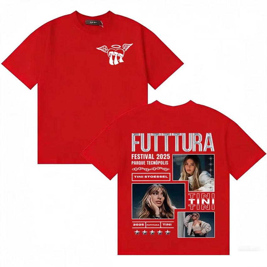 Singer TINI STOESSEL Futtura Pop Album Tour Vintage T Shirts Unisexs Women Aesthetic Tshirts Punk Short Sleeves Y2K Cotton Tshirt S
Singer TINI STOESSEL Futtura Pop Album Tour Vintage T Shirts Unisexs Women Aesthetic Tshirts Punk Short Sleeves Y2K Cotton Tshirt S