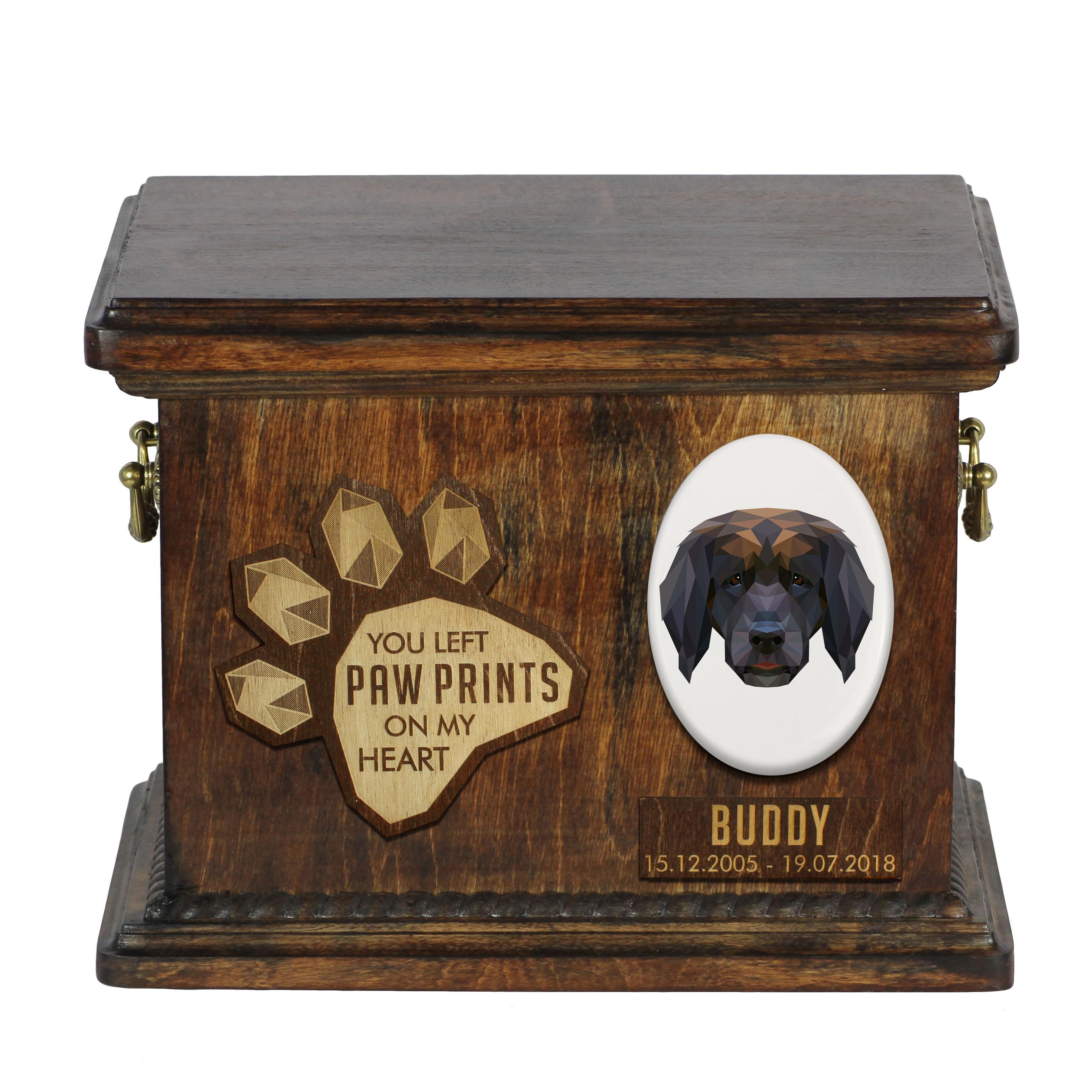 Leonberger - urn for dog ashes, personalized urn with engraving, commemorative box for dog ashes by Art-Dog brand коричневий
Leonberger - urn for dog ashes, personalized urn with engraving, commemorative box for dog ashes by Art-Dog brand коричневий