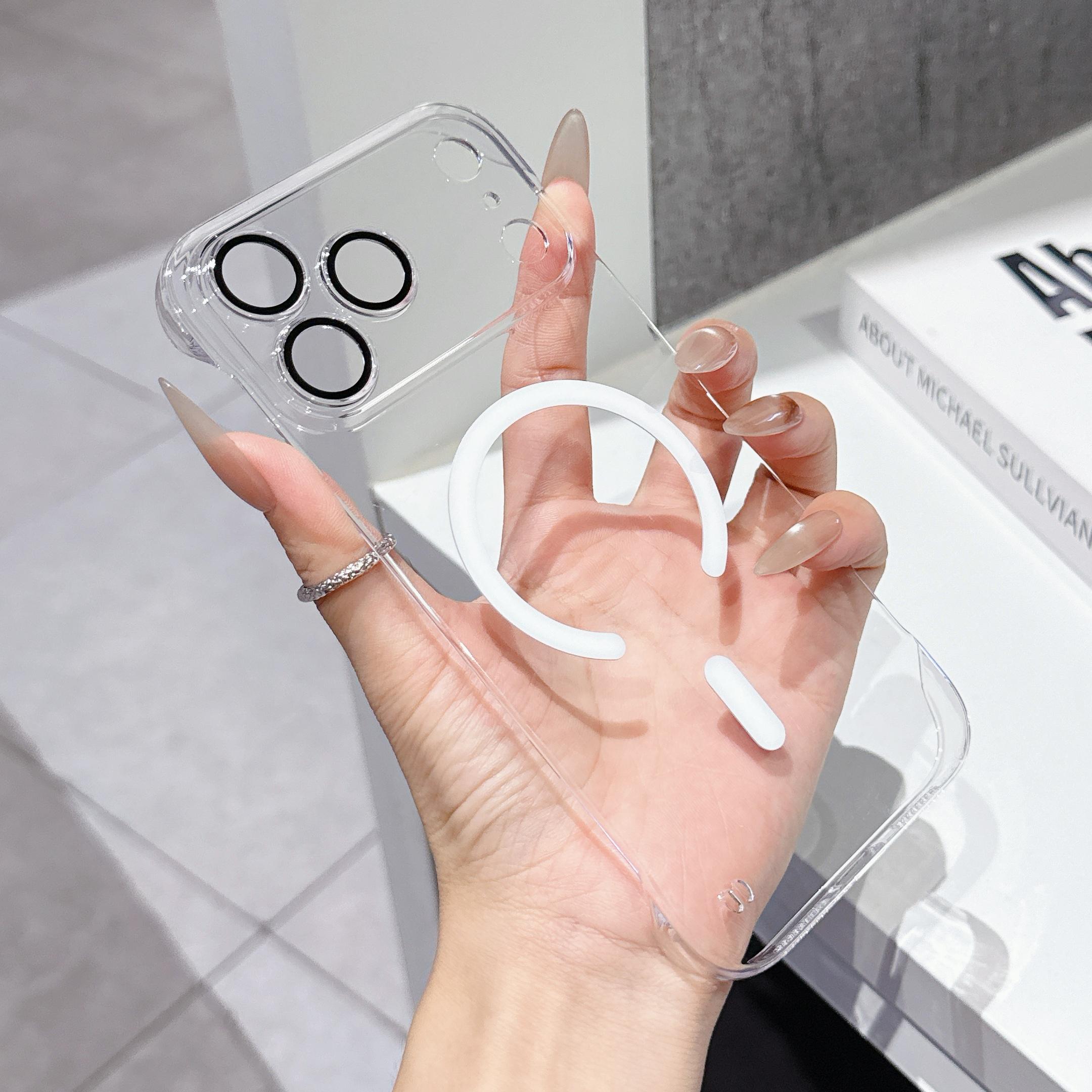 Frameless Clear PC Magnet For Magsafe Case For iPhone 17 Air 16 15 14 Plus 13 12 11 Pro Max Ultra-Thin Glass Lens Protect Cover iPhone 15 Pro Max
Frameless Clear PC Magnet For Magsafe Case For iPhone 17 Air 16 15 14 Plus 13 12 11 Pro Max Ultra-Thin Glass Lens Protect Cover iPhone 15 Pro Max