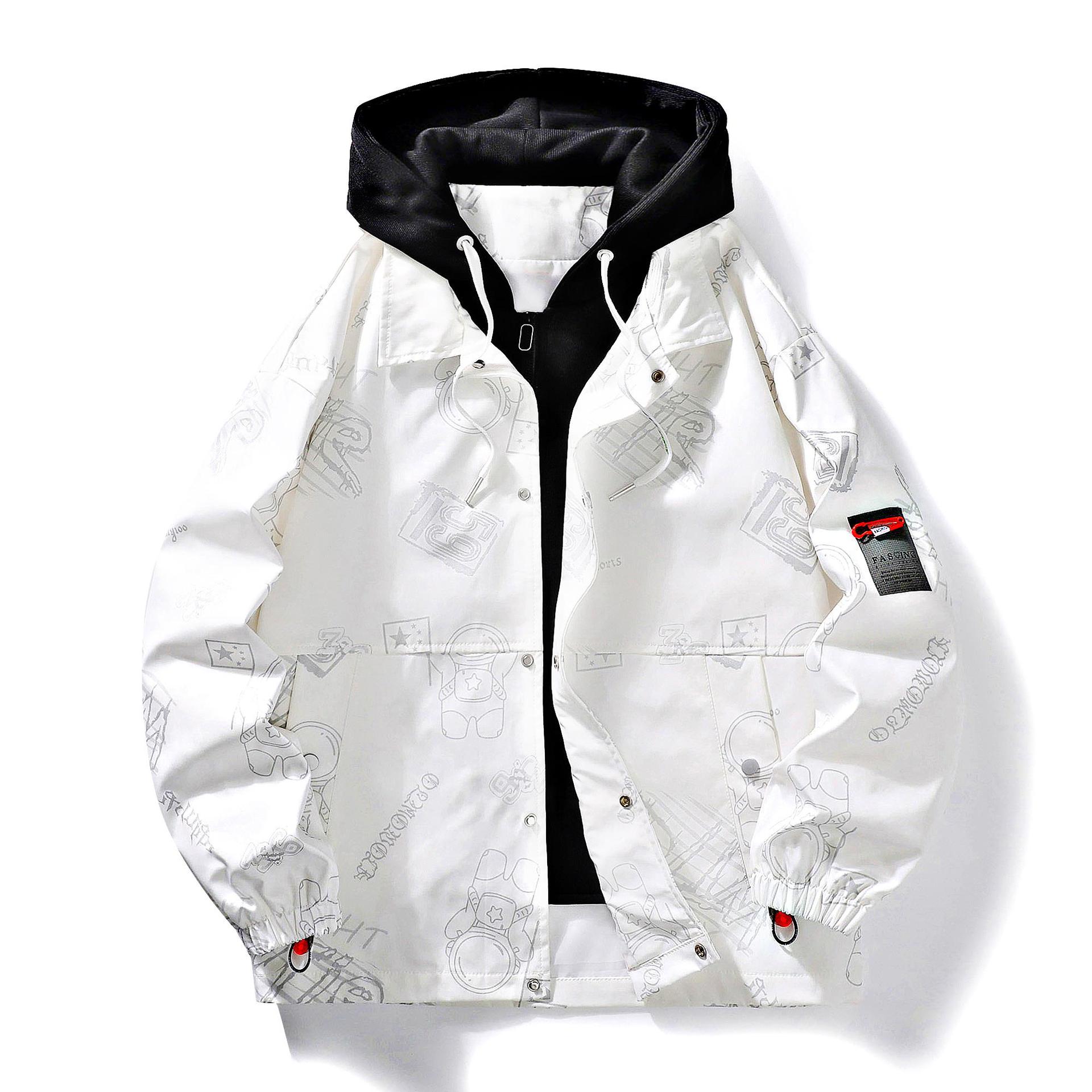 Осенне-зимняя мужская куртка с капюшоном в гонконгском стиле, свободная и дышащая, большого размера, с принтом астронавта, парное пальто для мужчин M белый
Осенне-зимняя мужская куртка с капюшоном в гонконгском стиле, свободная и дышащая, большого размера, с принтом астронавта, парное пальто для мужчин M белый