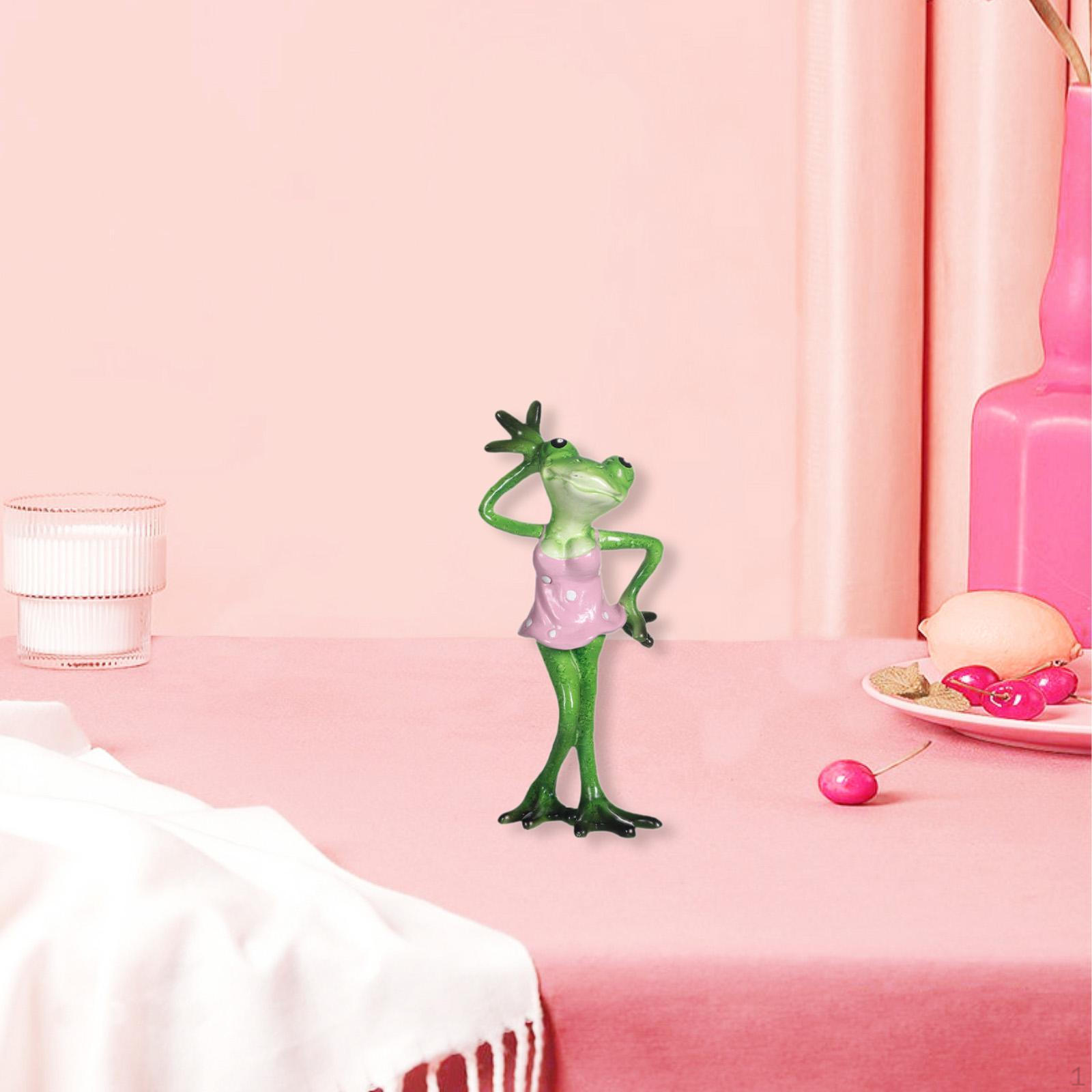 Коллекционная статуэтка лягушки для настольного дисплея, скульптура животного, смоляное искусство Pink Dress
Коллекционная статуэтка лягушки для настольного дисплея, скульптура животного, смоляное искусство Pink Dress