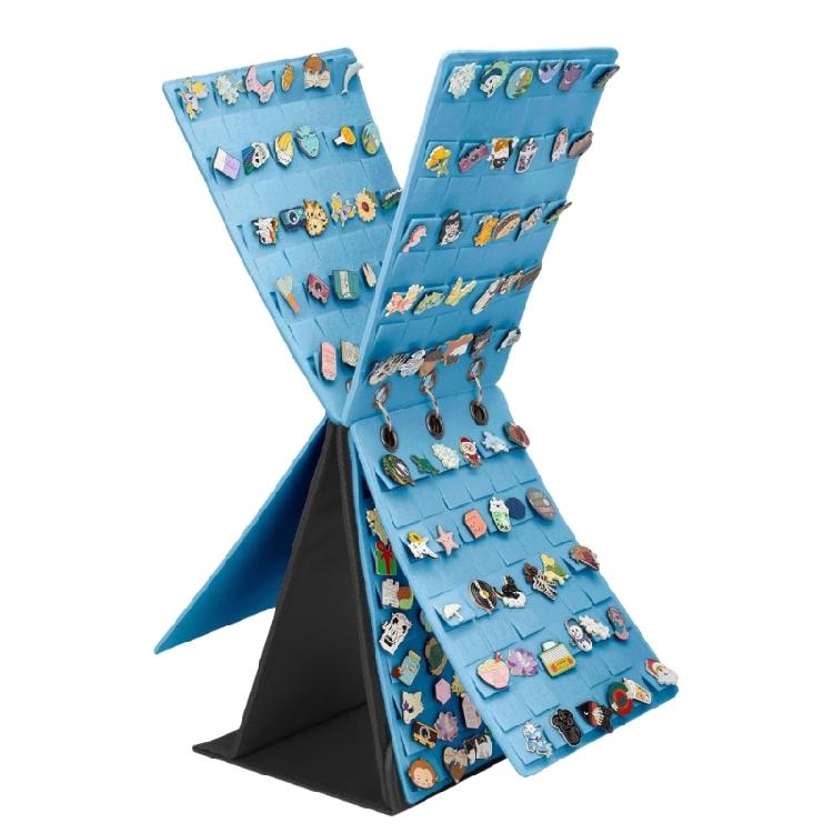 Sturdy Felt Jewelry Display Rack For Pins and Badges Convenient Rotating Designs with Multiple Layers Home Use небесно-голубой
Sturdy Felt Jewelry Display Rack For Pins and Badges Convenient Rotating Designs with Multiple Layers Home Use небесно-голубой