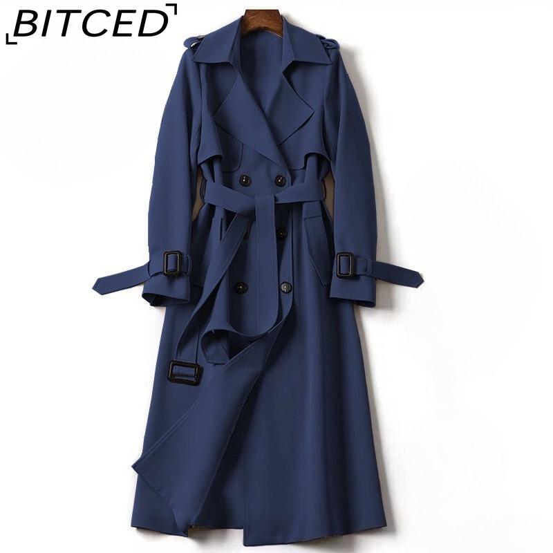 BITCED Women s Mid-Length Trench Coat Spring/Autumn Plus Size Trendy British Style Overcoat Knee-Length Outerwear XXXL Темно-синій
BITCED Women s Mid-Length Trench Coat Spring/Autumn Plus Size Trendy British Style Overcoat Knee-Length Outerwear XXXL Темно-синій