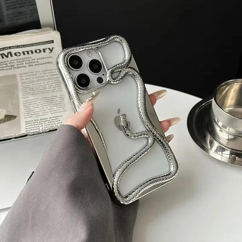 Hollow Snake Shape Plating Phone Case For iPhone 11 12 13 14 15 16 Pro Max Luxury Heat Dissipation Electroplating TPU Soft Cover For iphone 11Promax
Hollow Snake Shape Plating Phone Case For iPhone 11 12 13 14 15 16 Pro Max Luxury Heat Dissipation Electroplating TPU Soft Cover For iphone 11Promax