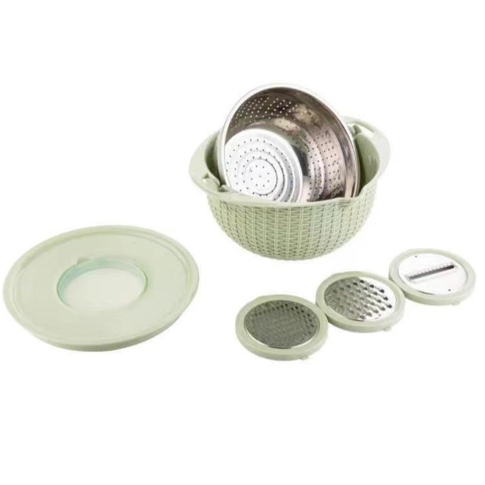 Набір мисок для змішування з обертанням 4 в 1 Салатниця Креативний кухонний кошик-друшляк зелений
Набір мисок для змішування з обертанням 4 в 1 Салатниця Креативний кухонний кошик-друшляк зелений