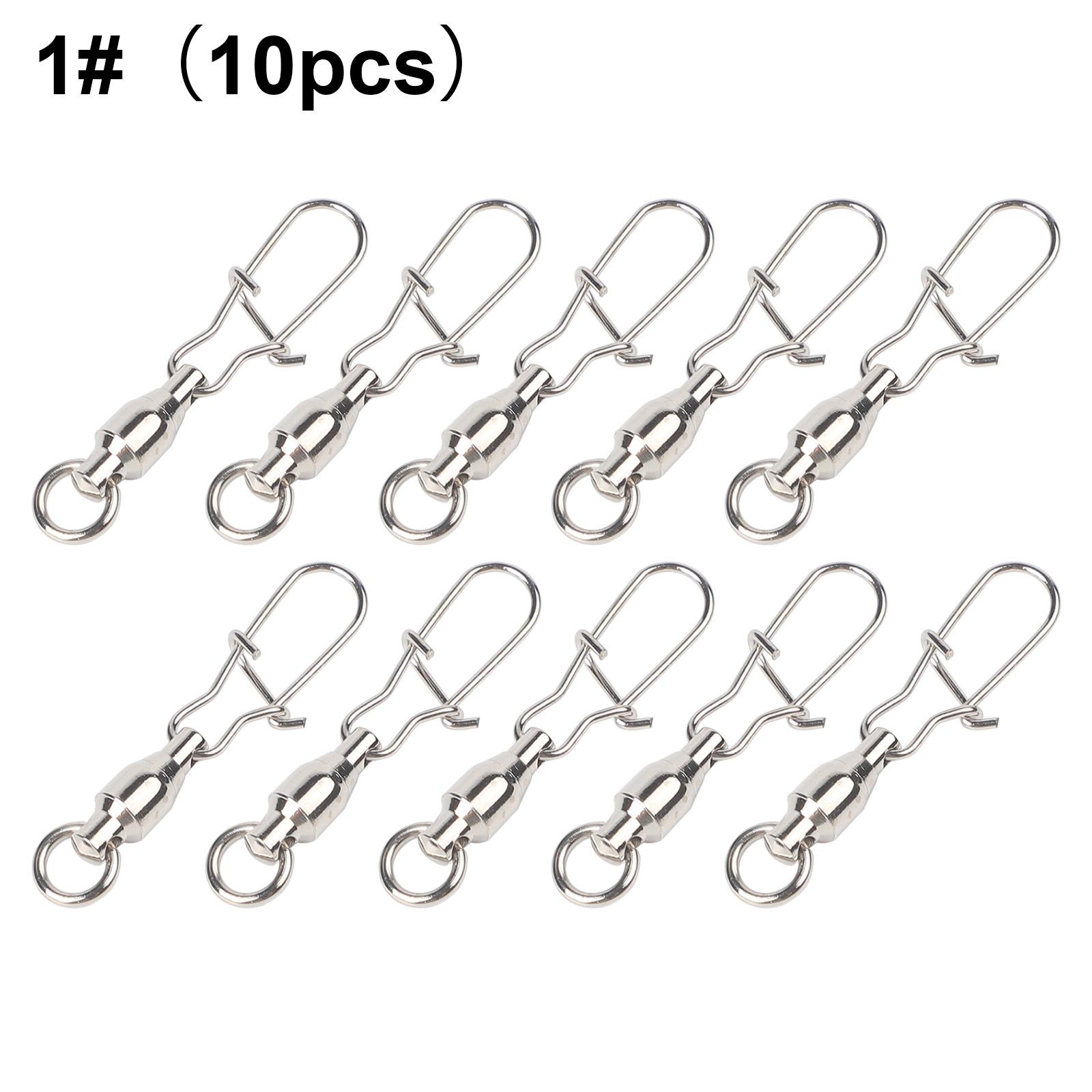 Fishing Swivel Connectors High-Speed Fishing Snap Connectors 1#(10pcs)
Fishing Swivel Connectors High-Speed Fishing Snap Connectors 1#(10pcs)