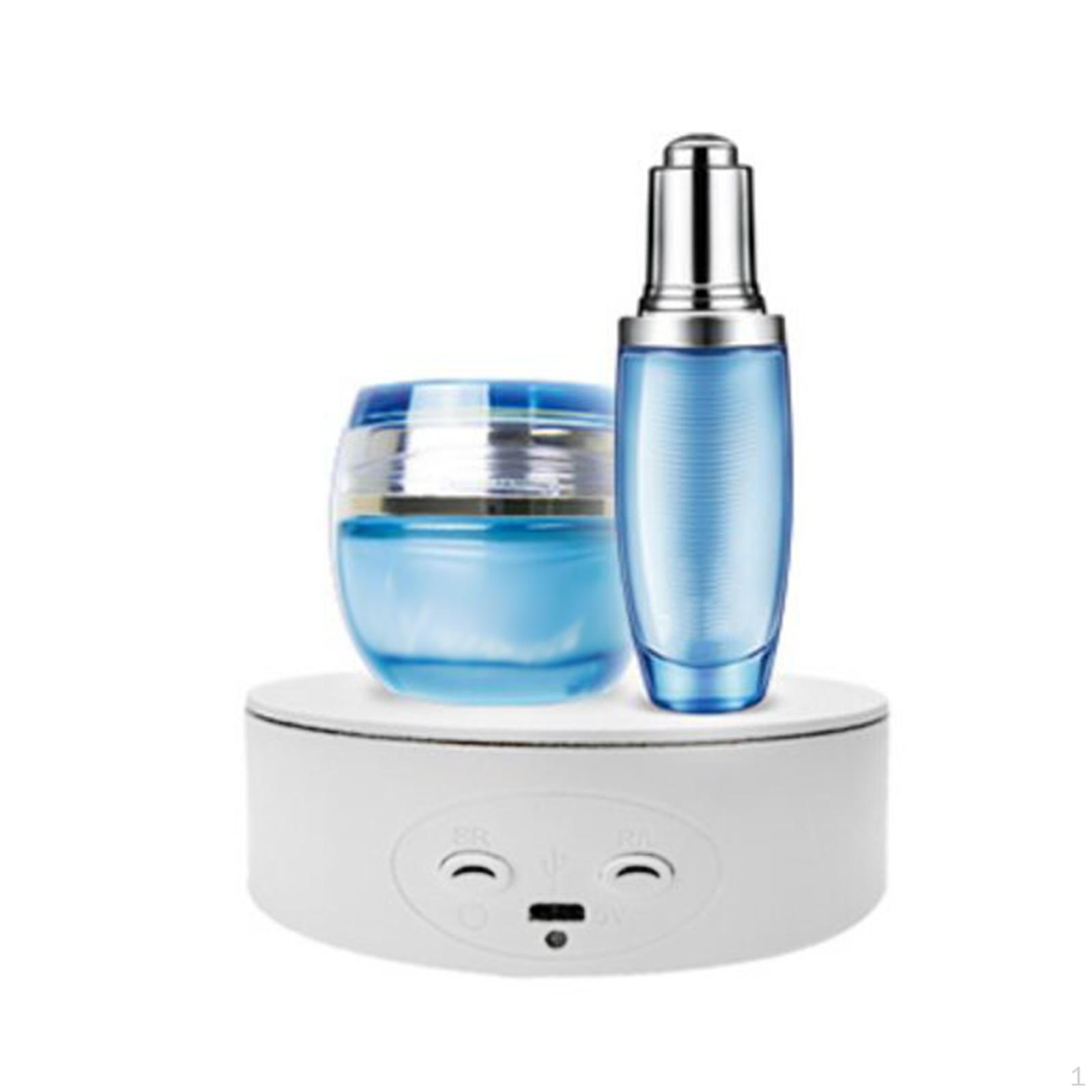 Вращающаяся подставка для дисплея, электрическая подставка для проигрывателя диаметром 13 см, автоматическая поворотная подставка для ювелирных изделий белый