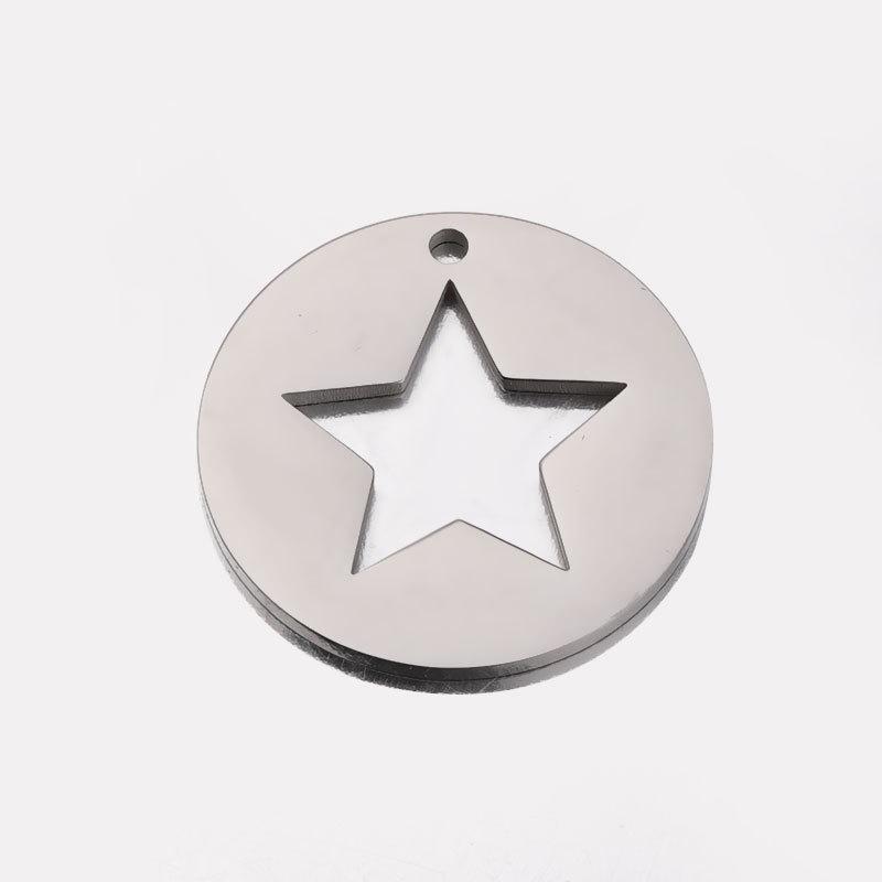 Stainless Steel Star Pendant Necklace - DIY Handmade Jewelry Accessory, Geometric Small Design. 23mm Five-Pointed Star
Stainless Steel Star Pendant Necklace - DIY Handmade Jewelry Accessory, Geometric Small Design. 23mm Five-Pointed Star