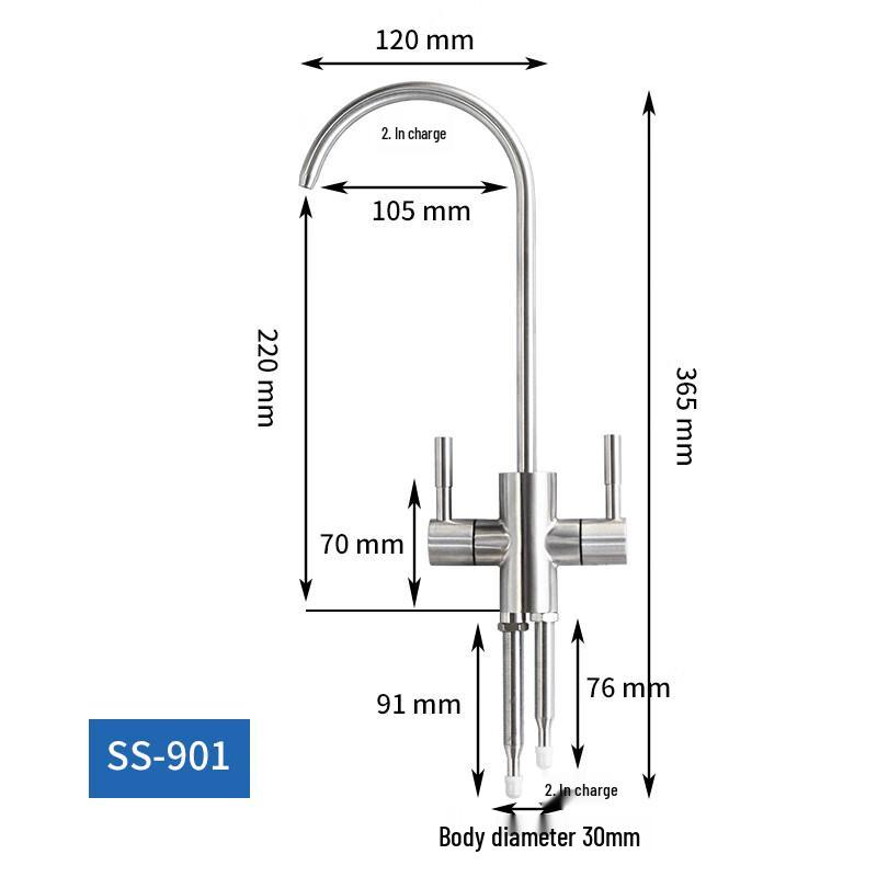 TLXT 316 Stainless Steel Hot & Cold Water Purifier Faucet
TLXT 316 Stainless Steel Hot & Cold Water Purifier Faucet