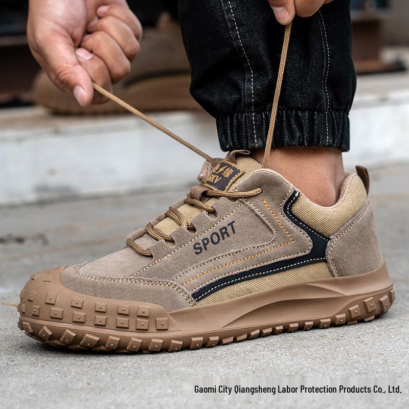 Men s Protective Work Shoes – Anti-Smash, Anti-Puncture, Low-Top, Breathable, Four Seasons Casual Footwear Leather Color; Size 42
Men s Protective Work Shoes – Anti-Smash, Anti-Puncture, Low-Top, Breathable, Four Seasons Casual Footwear Leather Color; Size 42