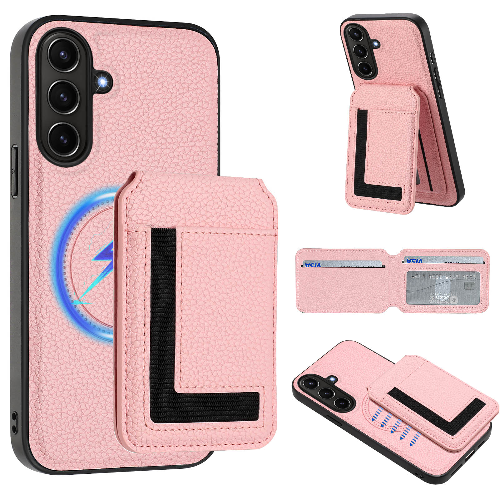 For Samsung Galaxy A56 5G Magnetic Case TPU + PU Leather Phone Back Cover with Detachable Card Holder B
For Samsung Galaxy A56 5G Magnetic Case TPU + PU Leather Phone Back Cover with Detachable Card Holder B