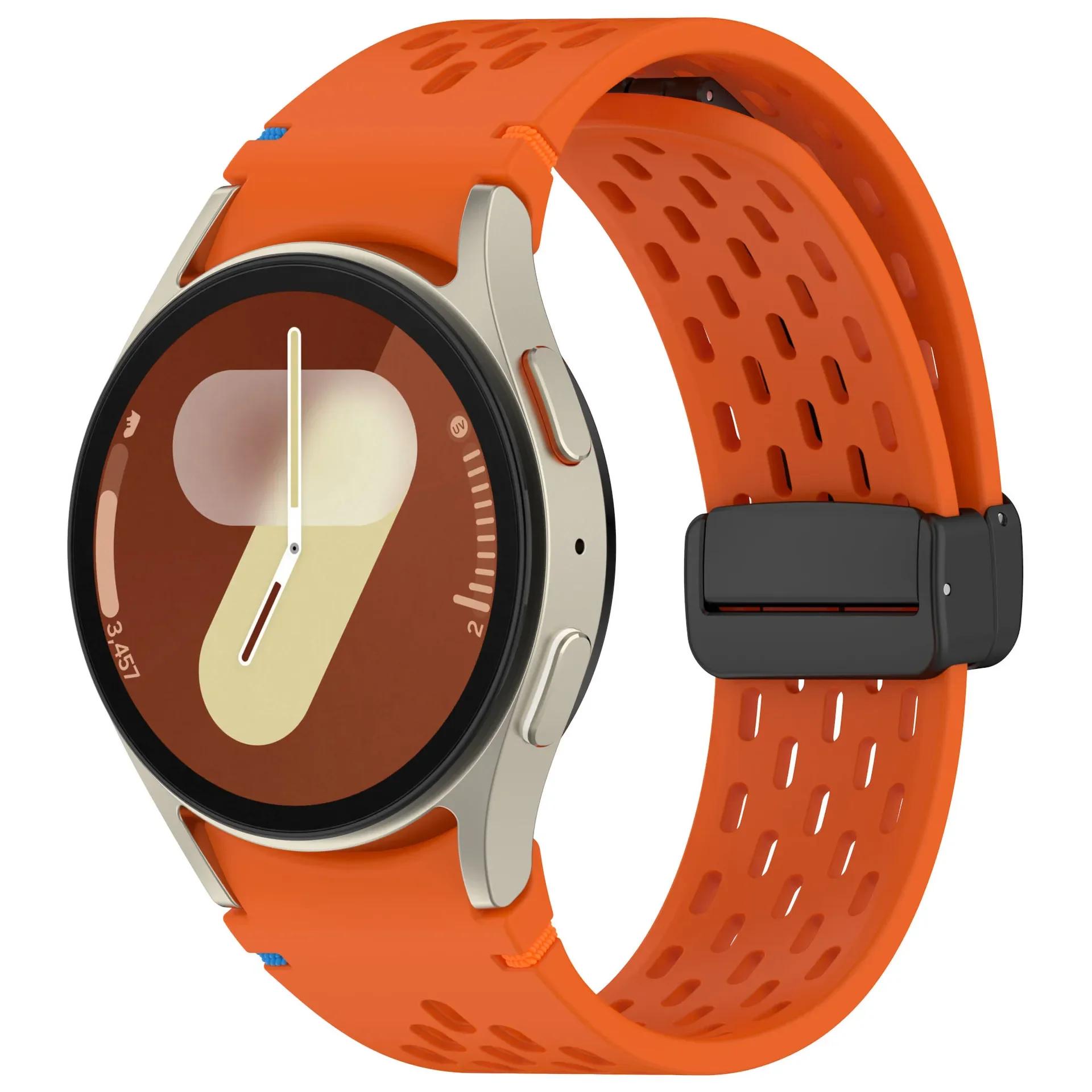 Silicone Strap for Samsung Galaxy Watch 7 6 5 4 FE 40mm 44mm/6 Classic/5Pro Magnetic Buckle Band No Gaps Galaxy Watch7 Bracelet Watch 4 classic 42mm помаранчевий
Silicone Strap for Samsung Galaxy Watch 7 6 5 4 FE 40mm 44mm/6 Classic/5Pro Magnetic Buckle Band No Gaps Galaxy Watch7 Bracelet Watch 4 classic 42mm помаранчевий
