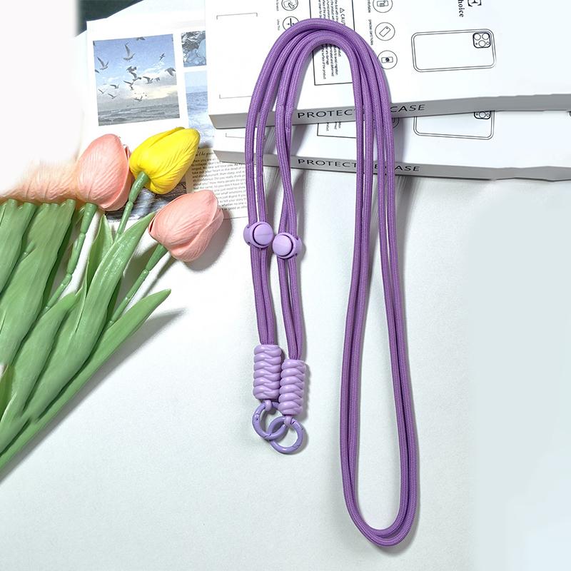 Роскошный ремешок для телефона через плечо, регулируемый, прочный, однотонный, чехол для мобильного телефона, веревка для подвешивания, подарки