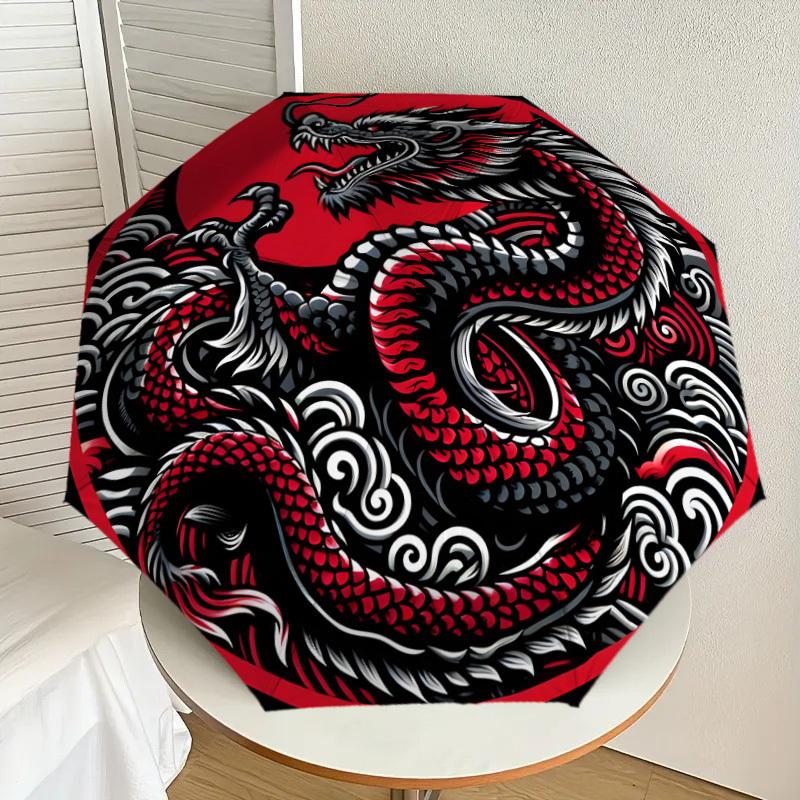 1pc Red Dragon Circular Illustration Umbrella with Plastic Handle,Suitable for All Seasons Home Travel Outdoor UmbrellaDD1342
1pc Red Dragon Circular Illustration Umbrella with Plastic Handle,Suitable for All Seasons Home Travel Outdoor UmbrellaDD1342