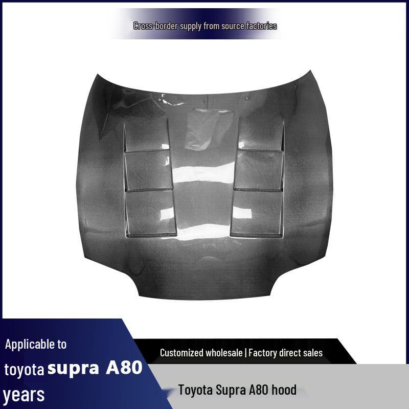 Toyota Supra A80 Carbon Fiber Engine Hood Modification Accessory
Toyota Supra A80 Carbon Fiber Engine Hood Modification Accessory