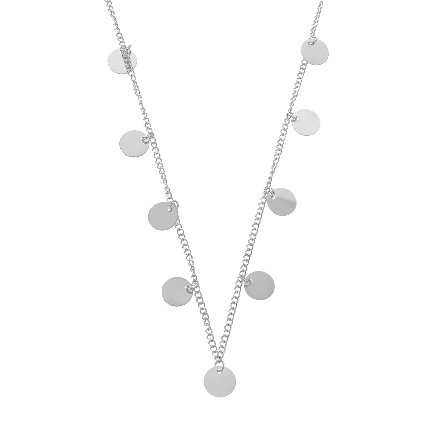 Accessories, Double Sequin Metal Necklace, Long Necklace срібний
Accessories, Double Sequin Metal Necklace, Long Necklace срібний