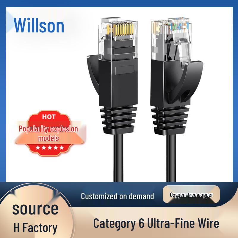 Ultra-Fine CAT6 Unshielded Gigabit Network Patch Cable for Household Routers White Ultra-Fine 0.5m
Ultra-Fine CAT6 Unshielded Gigabit Network Patch Cable for Household Routers White Ultra-Fine 0.5m