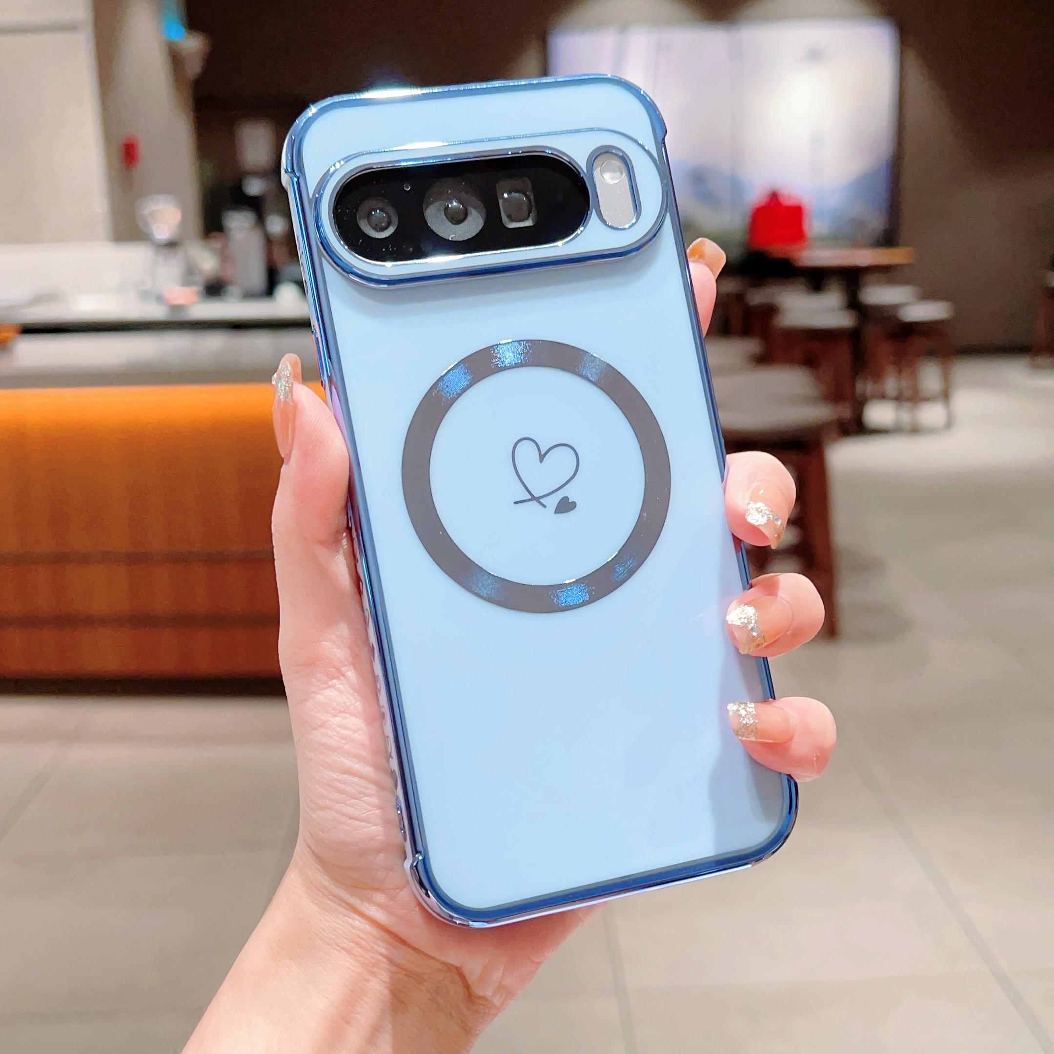 Роскошный гальванизированный чехол Magsafe love Heart для Google Pixel 7A 8A 8Pro Магнитный беспроводной зарядный противоударный чехол для Google Pixel9 Pixel8 Google Pixel 8A синий
Роскошный гальванизированный чехол Magsafe love Heart для Google Pixel 7A 8A 8Pro Магнитный беспроводной зарядный противоударный чехол для Google Pixel9 Pixel8 Google Pixel 8A синий